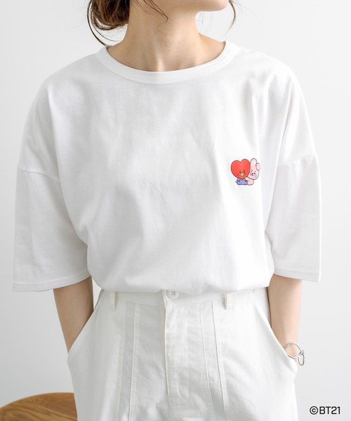 おまとめ　ピュアルセシンバルーンシルエットTシャツチャコールグレーホワイト2点 セール】【汗シミ防止素材】シンプルロゴTシャツ（Tシャツ