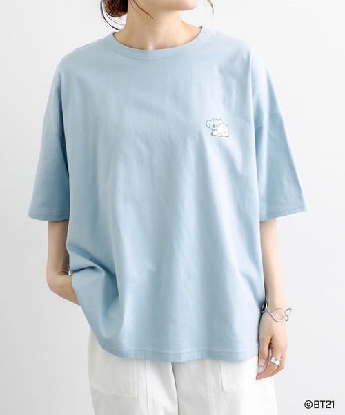PUAL CE CIN(ピュアルセシン)の「【BT21】BABYプリントTシャツ(Tシャツ/カットソー・レディース・ブラック/サックスブルー/ホワイト・FREE)」の13枚目の写真