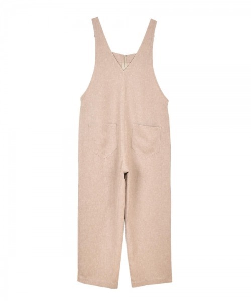 OUTERSUNSET(アウターサンセット)の「front zip overalls(サロペット/オーバーオール・レディース・ブラック/ベージュ・FREE)」の9枚目の写真