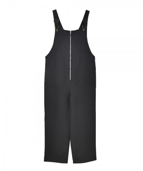 OUTERSUNSET(アウターサンセット)の「front zip overalls(サロペット/オーバーオール・レディース・ブラック/ベージュ・FREE)」の7枚目の写真