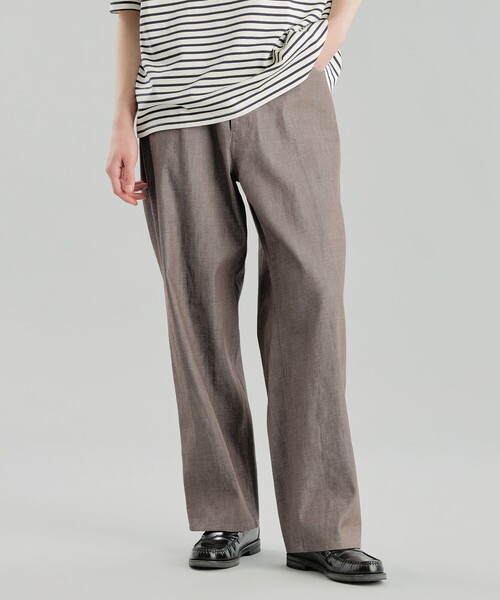 MACKINTOSH PHILOSOPHY(マッキントッシュ フィロソフィー)の「【2022AWモデル】GREY LABEL シンチバックデニムパンツ(その他パンツ・メンズ・ブラウン/ダークネイビー・6/5)」の2枚目の写真