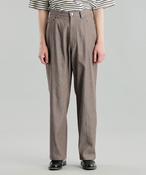 MACKINTOSH PHILOSOPHY(マッキントッシュ フィロソフィー)の「【2022AWモデル】GREY LABEL シンチバックデニムパンツ(その他パンツ・メンズ・ブラウン/ダークネイビー・6/5)」の5枚目の写真