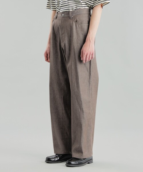 MACKINTOSH PHILOSOPHY(マッキントッシュ フィロソフィー)の「【2022AWモデル】GREY LABEL シンチバックデニムパンツ(その他パンツ・メンズ・ブラウン/ダークネイビー・6/5)」の6枚目の写真