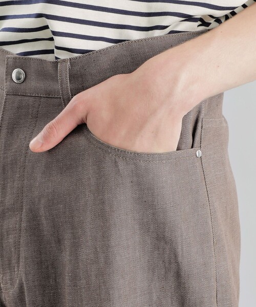 MACKINTOSH PHILOSOPHY(マッキントッシュ フィロソフィー)の「【2022AWモデル】GREY LABEL シンチバックデニムパンツ(その他パンツ・メンズ・ブラウン/ダークネイビー・6/5)」の8枚目の写真
