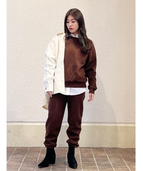 GAP（ギャップ）の「ヴィンテージ ソフトgapロゴ入りラグランスウェット・トレーナー（スウェット・レディース・ライトグレー/ブラック/ブラウン/グリーン系その他/ピンク系その他/アイボリー/ネイビー/ピンク/ブラック系その他・XS/XL/M/S/L/XXS）」の12枚目の写真