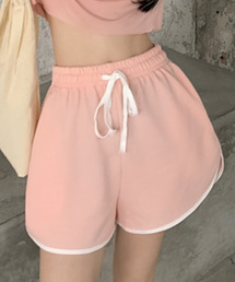 DAY CLOSET | レディース ライン柄スポーティースウェットショートパンツ(スウェットパンツ)