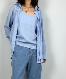 【セットアイテム】キャミソール付きナチュラルシャツ SET