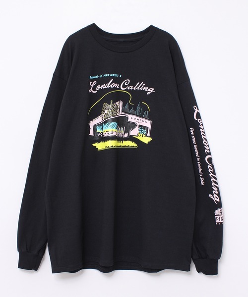 RNA(アールエヌエー)の「M1958 PINK MOTEL ロンドンソーホーBIGロンT(Tシャツ/カットソー・レディース・ホワイト/ブラック/ピンク・MEDIUM)」の14枚目の写真