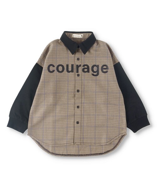 BRANSHES（ブランシェス）の「【ペア】ガンクラブチェック長袖シャツ（シャツ/ブラウス・キッズ・グレー/ブラウン・110/140/120/100/130/150/90）」の22枚目の写真