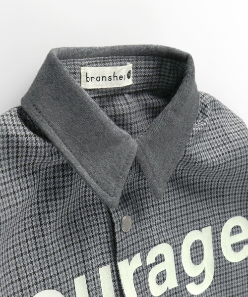BRANSHES（ブランシェス）の「【ペア】ガンクラブチェック長袖シャツ（シャツ/ブラウス・キッズ・グレー/ブラウン・110/140/120/100/130/150/90）」の14枚目の写真