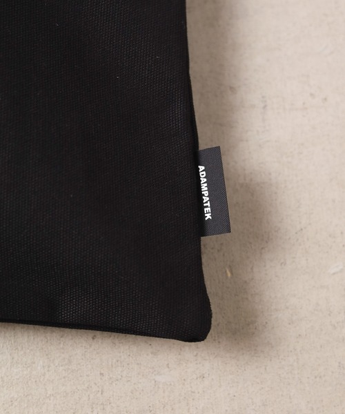 ADAM PATEK（アダムパテック）の「【ADAMPATEK】basic canvas tote bag（トートバッグ・メンズ・ホワイト/ブラック・フリー）」の5枚目の写真