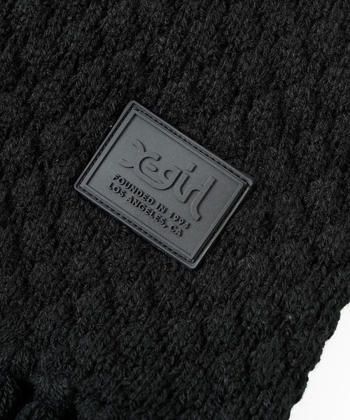 X-girl（エックスガール）の「KNIT MUFFLER（マフラー・レディース・ブルー/ブラック/ホワイト・ONE SIZE）」の9枚目の写真