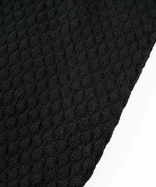 X-girl（エックスガール）の「KNIT MUFFLER（マフラー・レディース・ブルー/ブラック/ホワイト・ONE SIZE）」の11枚目の写真