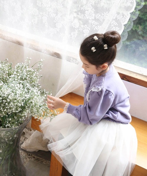 Rora（ローラ）の「ルイーズ スカートパンツ（スカート・キッズ・ホワイト・120/140/110/130/150）」の5枚目の写真