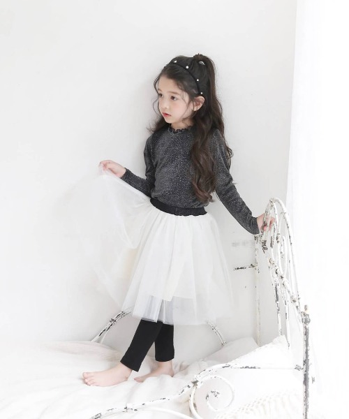 Rora（ローラ）の「ルイーズ スカートパンツ（スカート・キッズ・ホワイト・120/140/110/130/150）」の7枚目の写真