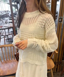 ランダムメッシュトップス/【WEB/EC限定商品】