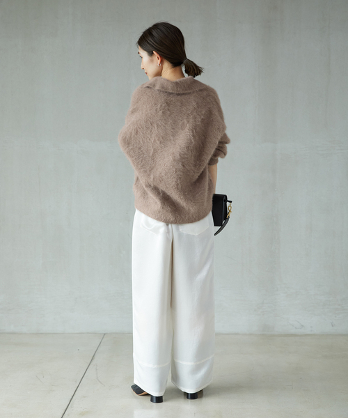 定価2.3万 ヴェルメイユパーイエナ フォックスカシミヤボートネックプルオーバー IENA（イエナ）の「フォックスカシミヤ ボートネックプルオーバー