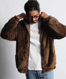 【WEB限定アイテム】SHAGGY BOA PARKA：シャギーボア フルジップ パーカー