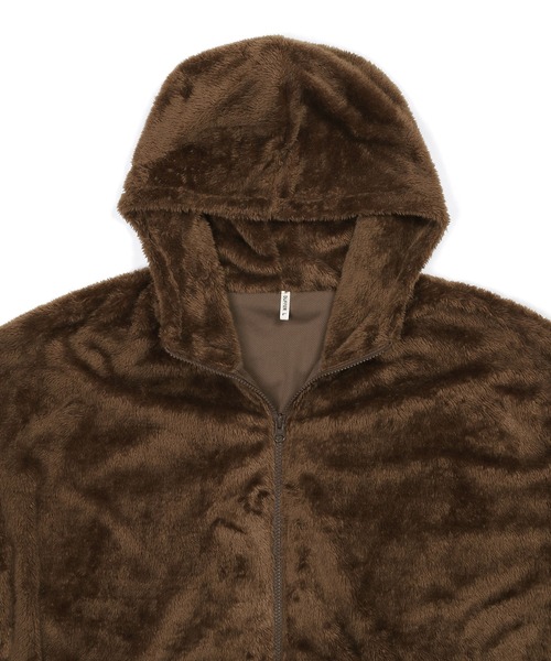 The DUFFER of ST.GEORGE（ザダファーオブセントジョージ）の「【WEB限定アイテム】SHAGGY BOA PARKA：シャギーボア フルジップ パーカー（パーカー・メンズ・ブラック/ブラウン・SMALL/MEDIUM/LARGE/X-LARGE）」の12枚目の写真
