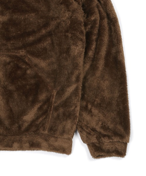 The DUFFER of ST.GEORGE（ザダファーオブセントジョージ）の「【WEB限定アイテム】SHAGGY BOA PARKA：シャギーボア フルジップ パーカー（パーカー・メンズ・ブラック/ブラウン・SMALL/MEDIUM/LARGE/X-LARGE）」の13枚目の写真