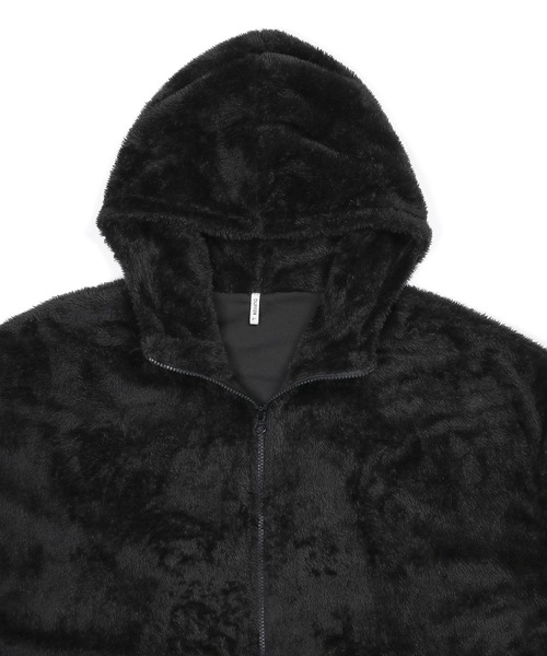 The DUFFER of ST.GEORGE（ザダファーオブセントジョージ）の「【WEB限定アイテム】SHAGGY BOA PARKA：シャギーボア フルジップ パーカー（パーカー・メンズ・ブラック/ブラウン・SMALL/MEDIUM/LARGE/X-LARGE）」の11枚目の写真