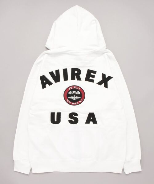 AVIREX（アヴィレックス）の「VARSITY LOGO SWEAT PARKA / バーシティ ロゴ スウェット パーカー / AVIREX / アヴィレックス（パーカー・メンズ・ブラック/ホワイト/グリーン/オレンジ/その他17・L/2XL/M/XL）」の9枚目の写真