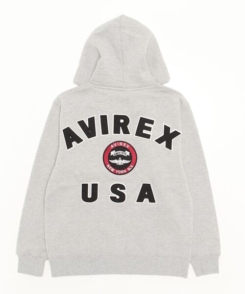 VARSITY LOGO SWEAT PARKA／バーシティロゴ スウェットパーカー AVIREX（アヴィレックス）の「VARSITY LOGO SWEAT PARKA / バー