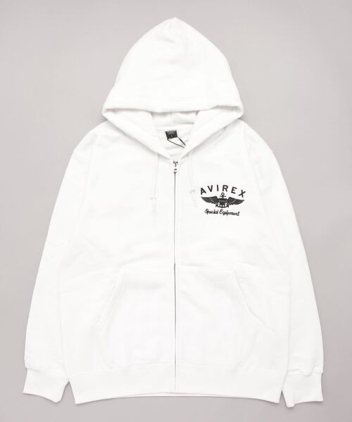 AVIREX（アヴィレックス）の「VARSITY LOGO SWEAT PARKA / バーシティ ロゴ スウェット パーカー / AVIREX / アヴィレックス（パーカー・メンズ・ブラック/ホワイト/グリーン/オレンジ/その他17・L/2XL/M/XL）」の11枚目の写真