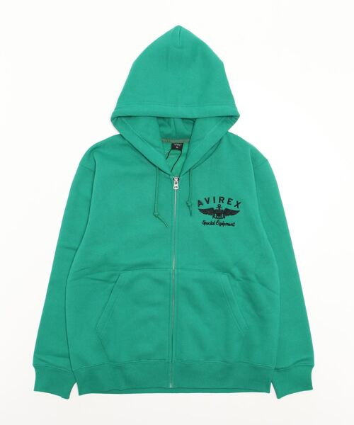 AVIREX（アヴィレックス）の「VARSITY LOGO SWEAT PARKA / バーシティ ロゴ スウェット パーカー / AVIREX / アヴィレックス（パーカー・メンズ・ブラック/ホワイト/グリーン/オレンジ/その他17・L/2XL/M/XL）」の13枚目の写真