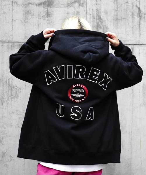 AVIREX（アヴィレックス）の「VARSITY LOGO SWEAT PARKA / バー