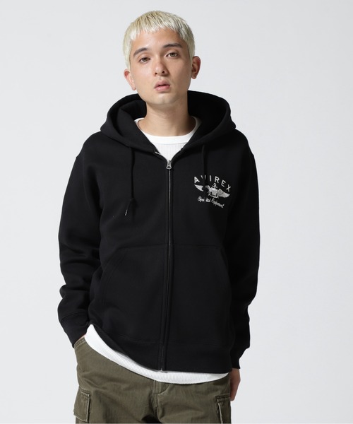 AVIREX（アヴィレックス）の「VARSITY LOGO SWEAT PARKA / バーシティ ロゴ スウェット パーカー / AVIREX / アヴィレックス（パーカー・メンズ・ブラック/ホワイト/グリーン/オレンジ/その他17・L/2XL/M/XL）」の20枚目の写真