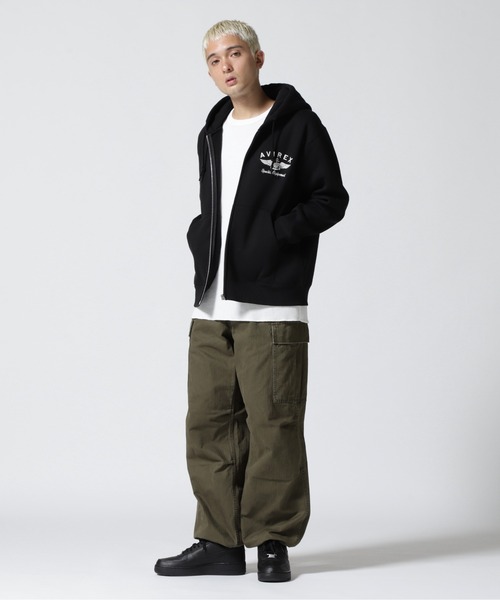 AVIREX（アヴィレックス）の「VARSITY LOGO SWEAT PARKA / バーシティ ロゴ スウェット パーカー / AVIREX / アヴィレックス（パーカー・メンズ・ブラック/ホワイト/グリーン/オレンジ/その他17・L/2XL/M/XL）」の21枚目の写真