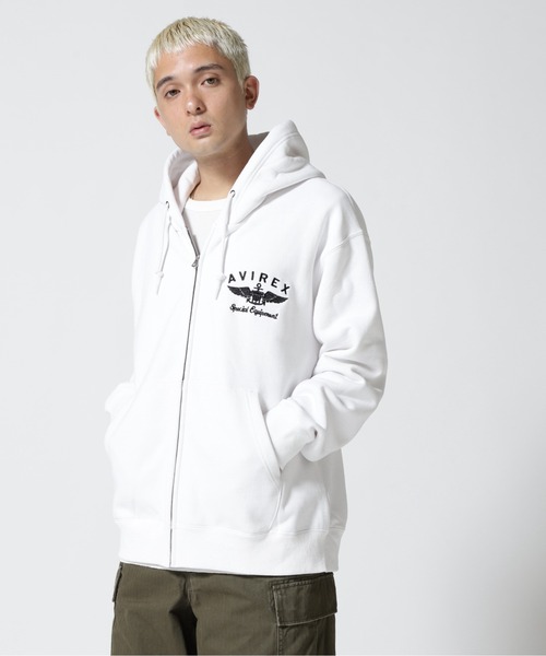 AVIREX（アヴィレックス）の「VARSITY LOGO SWEAT PARKA / バーシティ ロゴ スウェット パーカー / AVIREX / アヴィレックス（パーカー・メンズ・ブラック/ホワイト/グリーン/オレンジ/その他17・L/2XL/M/XL）」の16枚目の写真