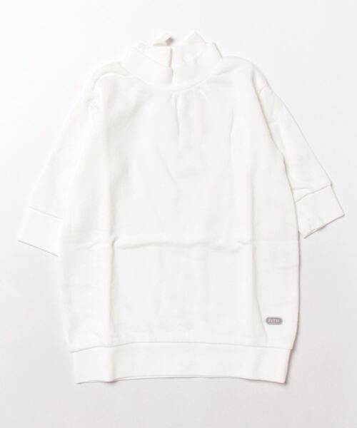 FITH（フィス）の「エアリー裏毛 バックリボン 長袖 ひざ丈 ワンピース（ワンピース・キッズ・グレー/グリーン/ブラック/ホワイト・80/90/100/110/120）」の2枚目の写真