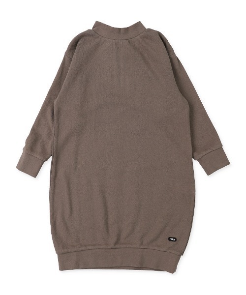 FITH（フィス）の「エアリー裏毛 バックリボン 長袖 ひざ丈 ワンピース（ワンピース・キッズ・グレー/グリーン/ブラック/ホワイト・80/90/100/110/120）」の11枚目の写真