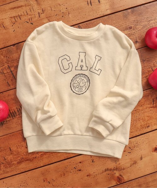 BREEZE by saori（ブリーズバイサオリ）の「WEB限定 ロゴプリントトレーナー【BREEZE by saori】（スウェット・キッズ・ブラック/パープル/オフホワイト・150/100/90/140/110/160/120/130）」の2枚目の写真