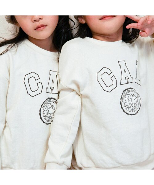 BREEZE by saori（ブリーズバイサオリ）の「WEB限定 ロゴプリントトレーナー【BREEZE by saori】（スウェット・キッズ・ブラック/パープル/オフホワイト・150/100/90/140/110/160/120/130）」の7枚目の写真