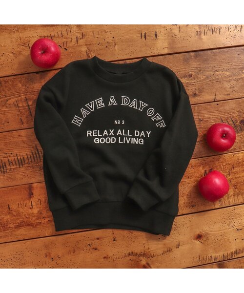 BREEZE by saori（ブリーズバイサオリ）の「WEB限定 ロゴプリントトレーナー【BREEZE by saori】（スウェット・キッズ・ブラック/パープル/オフホワイト・150/100/90/140/110/160/120/130）」の14枚目の写真