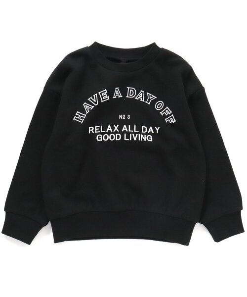 BREEZE by saori（ブリーズバイサオリ）の「WEB限定 ロゴプリントトレーナー【BREEZE by saori】（スウェット・キッズ・ブラック/パープル/オフホワイト・150/100/90/140/110/160/120/130）」の15枚目の写真