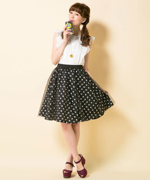 スカート　ジャガード　タロット　DOLLY GIRL by ANNA SUI Dolly Girl by Anna Sui Jacquard Zodiac Skirt (XS) — Boontique