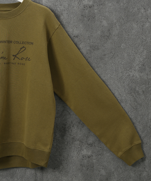 MARTINE ROSE（マーティンローズ）の「【MARTINEROSE / マーティンローズ】CLASSIC CREW（スウェット・メンズ・カーキ・SMALL/MEDIUM）」の8枚目の写真