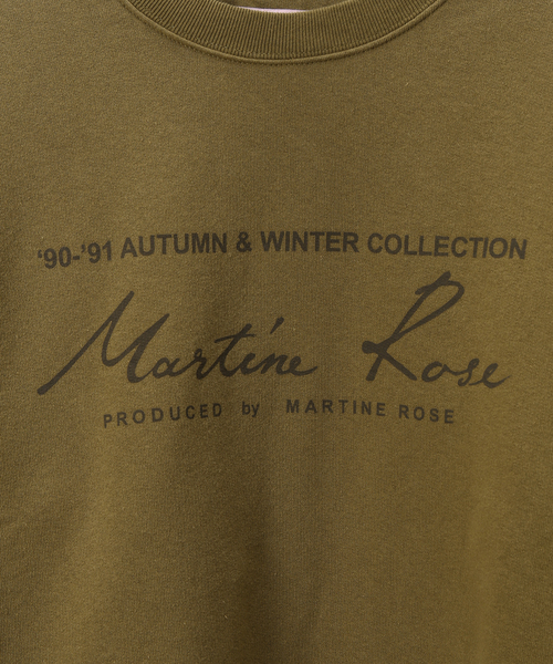 MARTINE ROSE（マーティンローズ）の「【MARTINEROSE / マーティンローズ】CLASSIC CREW（スウェット・メンズ・カーキ・SMALL/MEDIUM）」の11枚目の写真