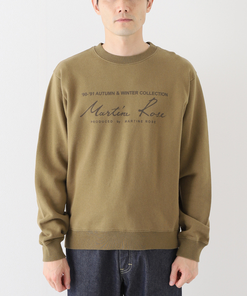 MARTINE ROSE（マーティンローズ）の「【MARTINEROSE / マーティンローズ】CLASSIC CREW（スウェット・メンズ・カーキ・SMALL/MEDIUM）」の9枚目の写真