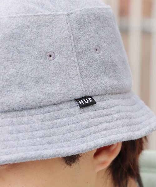 HUF（ハフ）の「HUF/ハフ CROWN POLAR FLEECE BUCKET HAT バケットハット（ハット・メンズ・グレー/ネイビー・S/M/L/XL）」の13枚目の写真