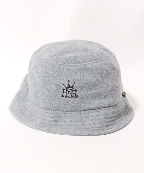 HUF（ハフ）の「HUF/ハフ CROWN POLAR FLEECE BUCKET HAT バケットハット（ハット・メンズ・グレー/ネイビー・S/M/L/XL）」の11枚目の写真