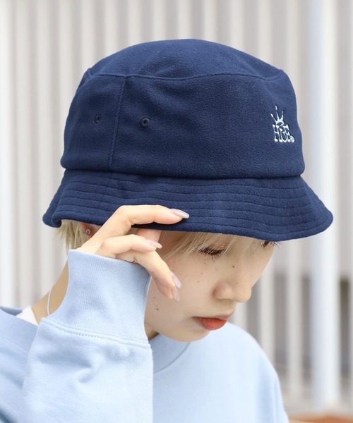 HUF（ハフ）の「HUF/ハフ CROWN POLAR FLEECE BUCKET HAT バケットハット（ハット・メンズ・グレー/ネイビー・S/M/L/XL）」の7枚目の写真