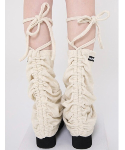 タイツ・ソックス UGLYSHADOW Official leg warmer ivory タイツ・ソックス UGLYSHADOW Official leg warmer ivory