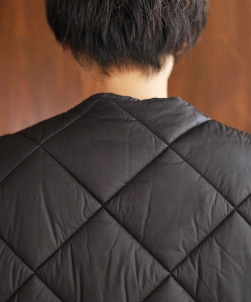 RAGEBLUE（レイジブルー）の「キルティングワッペンベスト（ダウンベスト・メンズ・ブラック/グリーン・LARGE/MEDIUM）」の13枚目の写真