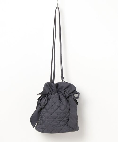 mysty woman(ミスティウーマン)の「キルティングショルダーBAG 174224(ショルダーバッグ・レディース・アイボリー/チャコールグレー/スカイブルー・FREE)」の13枚目の写真