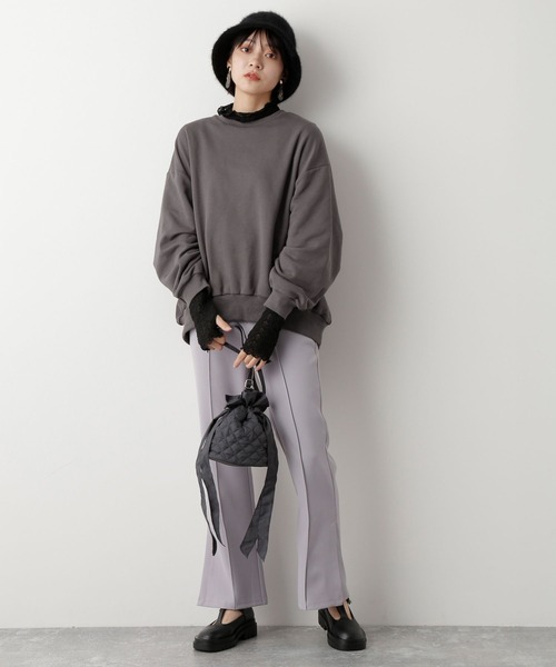 mysty woman(ミスティウーマン)の「キルティングショルダーBAG 174224(ショルダーバッグ・レディース・アイボリー/チャコールグレー/スカイブルー・FREE)」の6枚目の写真